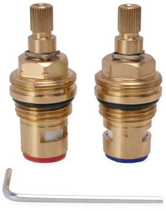 Compatible Lamona Garda | Victorian | Victorian Bridge Tap Cartridge Valve Pair Plus Allen Key | Howdens Kitchen Tap