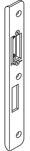 Schließblech verdeckt m. Austauschstück, Y = 13 mm, Stahl dekorsilber, rechts