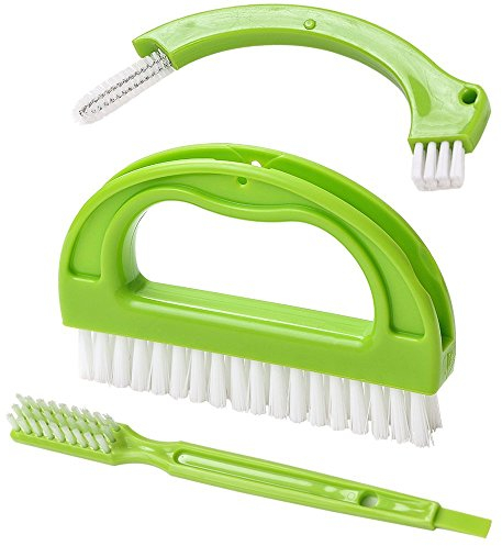 Winwill - Cepillo limpiador de juntas de azulejos, para limpieza de baño y cocina, 3 in 1