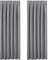 Curtains 90 Drop - Pencil Pleat Top Light Blocking Window Treatments Curtain Panels Large for Bedroom/Living Room Sliding Glass Door, 2 Pieces, 90 inch Width x 90 inch Drop, Grey