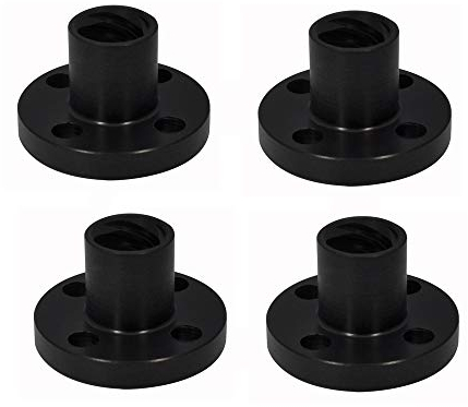 Leise T8 Bleischraube, POM-Mutter, 8 mm, Tr8 x 8, ACME-Gewinde, Ersatz-Mutter aus Messing für 3D-Drucker, Z-Achse, CNC (2 mm Pitch 8 mm Mine)
