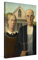 PICANOVA – Grant Wood – American Gothic 40x60cm – Bild auf Leinwand – Premium Kunstdruck Auf 2cm Holz-Keilrahmen Für Schlaf- Und Wohnzimmer – Klassische Kunst