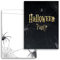 10 Halloween Karten Einladungskarten Einladung Jungen Mädchen Geburtstag Party Erwachsene Motiv Halloweenparty Grusel-Party Horror-Party Set gruselig Spinne Elegant Schwarz Gold