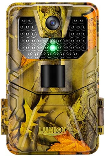 LUNIOX VC36 Wildkamera Fotofalle 36MP inkl. 32GB SD-Karte, 2.7k Foto- und Videoauflösung, mit Bewegungsmelder Wildlife Jagdkamera Nachtsicht