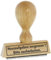 Lehrer-Stempel – Hausaufgaben vergessen! Bitte nacharbeiten - von Kaufhaus 2010 aus Holz & Gummi, zum Bestempeln von Schriftstücken aller Art.