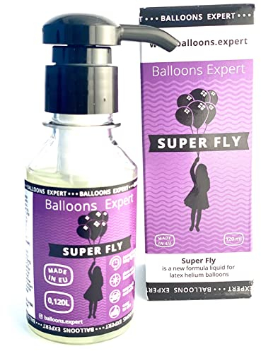 Ballongel | 120ml Flasche mit Dispenser | bis zu 25x längere Schwebezeit-Verlängerung von Heliumballons | Luftballons Ballons Gel schweben verlängern