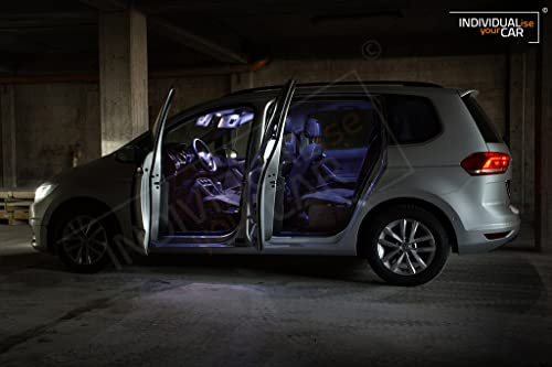 INDIVIDUALise your CAR Innenraumbeleuchtung SET für VW Touran II 8T (Cool-White)
