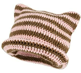 GGOOB Damen Vintage Beanies Fuchs Hut Grunge Zubehör Slouchy Beanie für Frauen, rose, Einheitsgröße