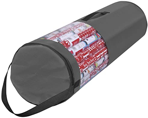 Primode Geschenkpapier-Aufbewahrungstasche | Geschenkpapier-Organizer unter dem Bett zur Aufbewahrung mehrerer Rollen Geschenkpapier, 106,7 cm langer Behälter aus strapazierfähigem 600D