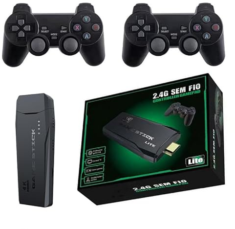 Videojuegos Stick Video Portátil Clásico Arcade Box Consola de Juegos 64 GB Lite 4k 13000+ Game Stick