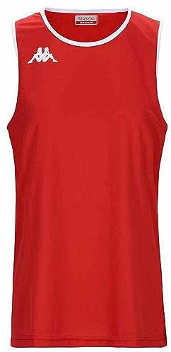 Kappa Unisex 4 Korb, Danco Rot-weiß Basketball-Ausrüstung, bunt, 4X-Large