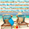 Boao Große Handtuchbänder für Strandkörbe, 40 x 5 cm, Kreuzfahrt-Handtuch-Clips für Lounge, Strand, Pool, Stühle, Handtuchriemenhalter, elastisch, winddicht, Strandzubehör für Sommer (Strand), 8 Stück