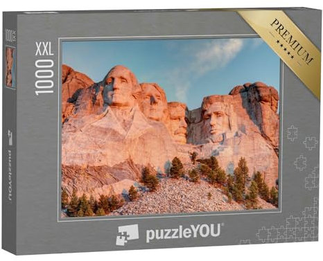 Puzzle 1000 Teile XXL „Weltberühmter Mount Rushmore, South Dakota, USA“ – aus der Puzzle-Kollektion USA, Amerika