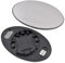 FENVY Beheizte Seitenspiegelglas für Mini One Cooper R50 R52 R53 2001-2006,Beheizbar Asphärisch Mit Trägerplatte Spiegelglas Glas Für Außenpiegel Ersatz,B-Right