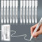 12 Pcs White Marker Pen Permanent White Paint Pen for Rock Painting Permanent Marker Pens White Acrylic Paint Pen Waterproof Paint Pens for Glass Ceramics Fabric Rock Tyre Metal Art Paper Wood