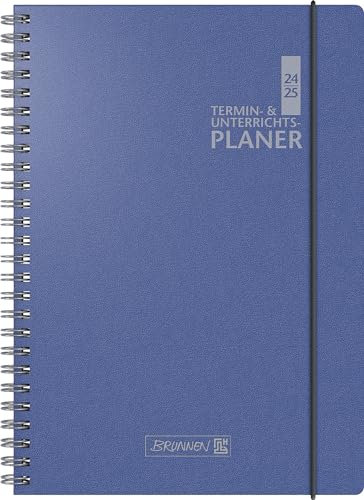 BRUNNEN Termin- & Unterrichtsplaner 2024/2025 | A4, Kunststoff, blau