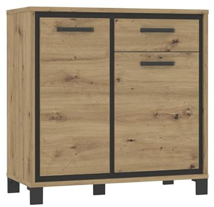 RASANTI Kommode Trondheim Artisan Eiche/Schwarz Eiche