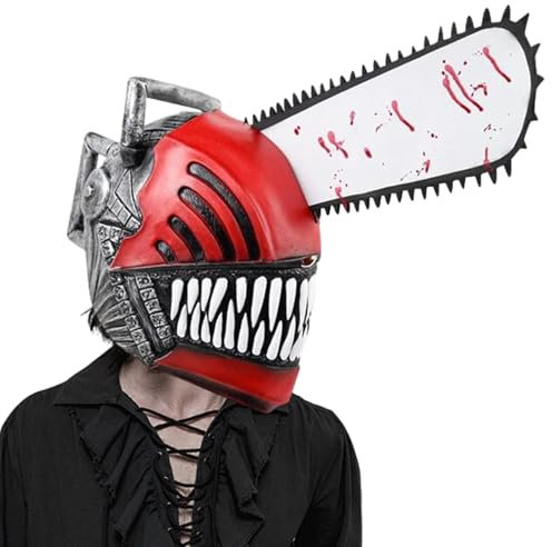 Chainsaw Man Masks, Halloween Anime Chainsaw Man Cosplay FullHead Masks Costume Props For Party