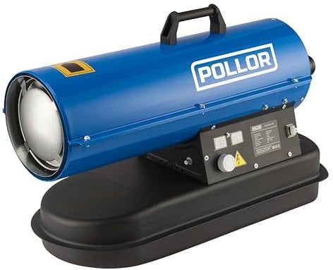 POLLOR Diesel Space Heater 15kW Kerosene Workshop Garage 51,200 BTU/hr Adjustable Thermostat