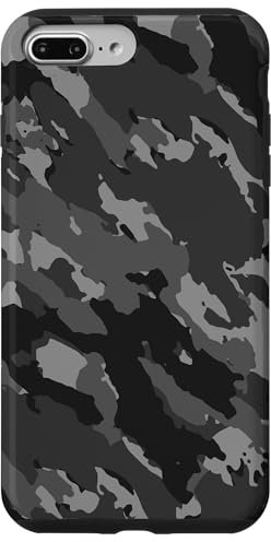 Hülle für iPhone 7 Plus/8 Plus Grauer Stil Muster Camouflage