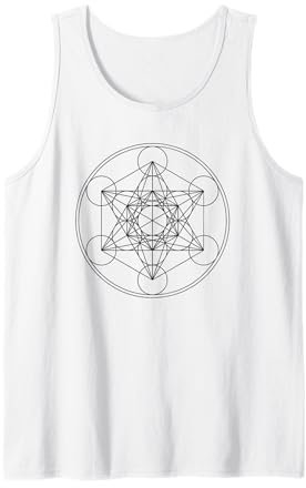 Metatrons Würfel Heilige Geometrie Spiritualität, Chakra Tank Top