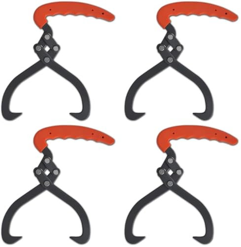 Xichuzi 4X Tenaglia per Tronchi con Manico in PVC Solleva Tronchi Forestale