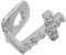 Beavorty 1 Set Hip Hop Kreuzstreben Bekleidung Herrenschmuck Grills Hip Hop Schmuck Zahndekorationen Zahn Party Dekoration Zähne Party Dekorationen Zahnschmuck Zahnkappen