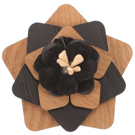 BESPORTBLE Épingle à Boutonnière Bois Fleur Pour Costume Homme Décoration Broche Pour Mariage Et Fêtes