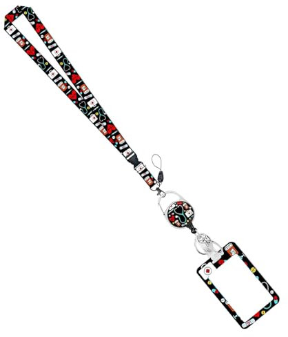 Retractable Name Card Badge Holder Mit Lanyard Carabiner Abzeichen Rollen Renner Abzeichenrollen Für Die Schlüsselbund Name Karte