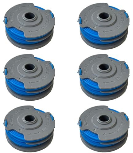 esmusssein Twin Line & Spool for Mac Allister Trimmer Strimmer (Pack of 6)
