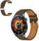 CiimWaa 22mm Correas de Reloj de Cuero para Huawei Watch 5 46mm/Huawei Watch GT 5 46mm/5 Pro 46MM/Runner, Vintage Correa de Repuesto para HUAWEI WATCH Ultimate/Buds/GT 2e [22mm Café]