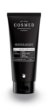 Cosmed Salicylic Sulfur Mask – Anti-Mitesser Tonerde-Maske mit Salicylsäure & Schwefel – Anti-Blackhead Clay Mask – Dermatologisch Getestet – 75 ml