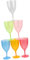STOBAZA Lot de 6 Verres à Vin Colorés en Plastique Gobelets Vintage Réutilisables pour de Pâques Cocktail Garçon et Décoratifs Gobelet à Boisson