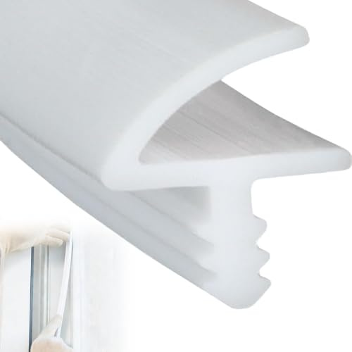 Listelli di tenuta del telaio della porta, guarnizioni interne e fonoassorbenti, adatti per scanalature da 3,3 mm e giunti da 11 mm. (bianco 10 m)