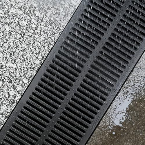 YCBTPS Canaletta Scolo Acqua Piovana, Griglia di Scarico per Esterni, Griglia Fognaria Canale di Drenaggio, Copertura per Scarichi di Ricambio per Garage(500x200x30mm/19.7x7.9x1.2in)
