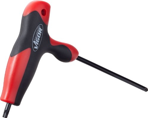 Vigor V2490 T-Griff Schraubendreher für Innen Torx Schrauben