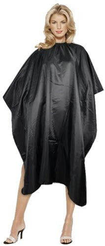 “Figaro” hairdressing cape black - 135 x 118 cm