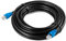 MutecPower cable 20m cable de red ethernet Cat5E exterior con enchufe RJ-45 - FTP - CCA - Negro - 20 metros