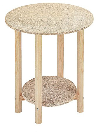 Mueblear 21000 gazte Tisch rund Holz ohne Nagellack, Holz, Sans Vernis, 50x75cm