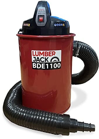 LUMBER JACK BDE1100 50L Woodworking Dust Collector, 1100W Powerful Extractor, 0.5 Micron Filtration, 2m Hose & Multi-Size Adaptors, Low Noise 77dB, Ideal for Small Workshops