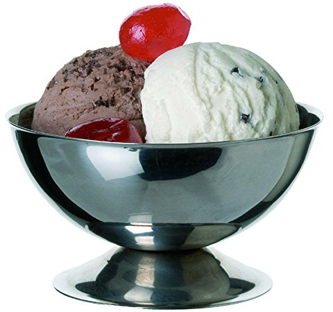 Visiodirect Lot de 12 Coupes A Glace INOX Ø90 x H50 mm. 17cl