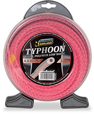 Garland 71024Y3240 - Dispensador nylon “typhoon” en espiral 32 M./4,0 mm. Ø para Desbrozadora