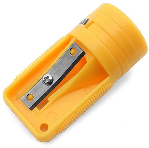 VOREL CARPENTERS PENCIL SHARPENER - Handbetrieben - Gelb - Kunststoff & Metall - Stiftenschärfer