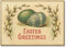 Interluxe Postkarte aus Holz Easter Greetings Karte Ostern Retro Foto Geschenk Gruß