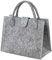LaFiore24 Filz Einkaufstasche Damen Shopper Handtasche Henkeltasche Festival hellgrau