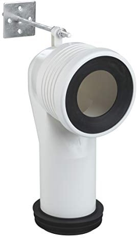 GROHE WC-Ablaufbogen (Länge einstellbar, 93,5 bis 137 mm, Herstellergarantie: 5 Jahre), 39457000