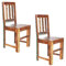 invicta INTERIOR 2er Set Massiver Holz Stuhl Jakarta aus recycelten Fischerbooten Massivholzstuhl Esszimmerstuhl