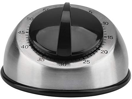 Countdown-Erinnerung, 60 Minuten Küchenuhr aus Edelstahl Mechanischer Aufzieh-Timer Zeiterinnerung Home-Timer 60 Minuten Küchenuhr aus Edelstahl