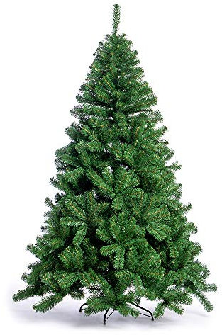 Nataland Albero di Natale Artificiale Verde Modello Cervino Altezza 180 Cm, Abete Super Folto con Effetto Realistico e Rami Con Aghi Anticaduta