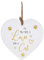 All You Need is Love and a Cat Black, White & Gold Ceramic Heart Shaped Hanging Plaque Sign - 203116